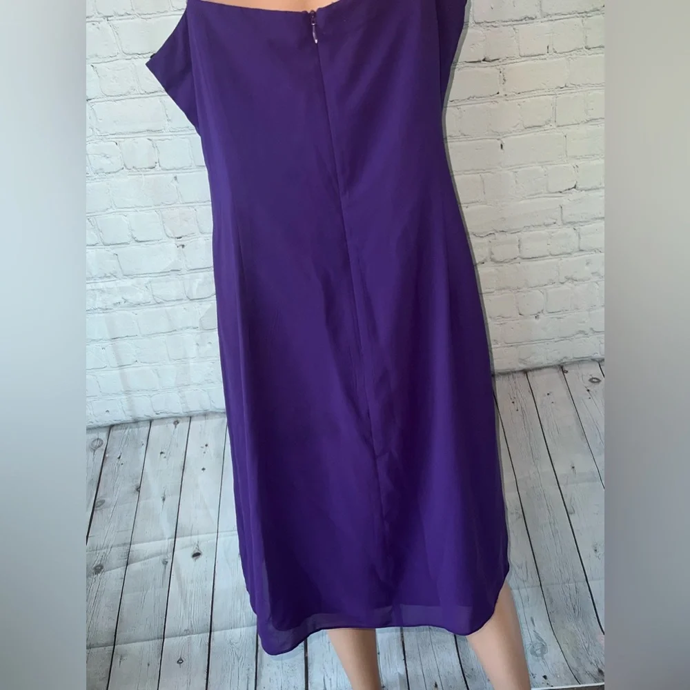 S.L. Fashions Dark Purple Bow Tie Fancy Dress size 14 - Picture 8 of 8